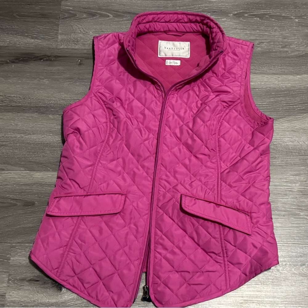 Van Heusen Pink Quilted Vest